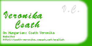 veronika csath business card